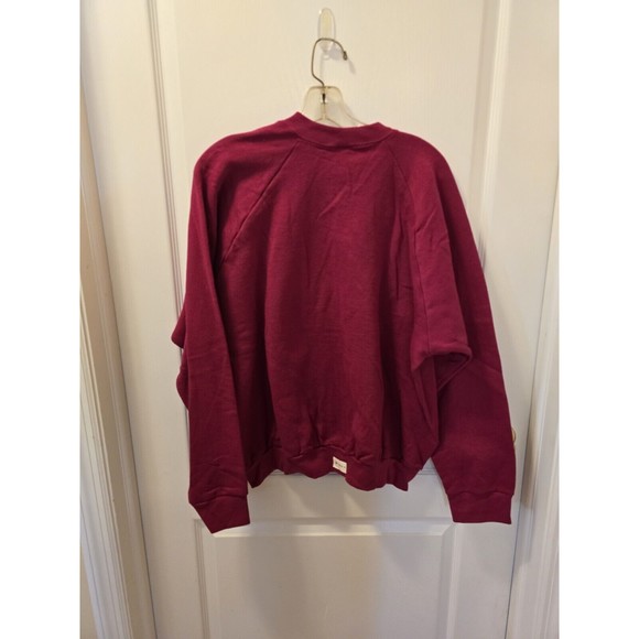 Vtg Fruit Of The Loom Casual Wear Made In USA NOS With Tag Ladies XL Burgundy - Picture 2 of 16